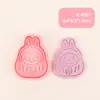Molde para Galletas 3D Burbuja Linda Serie de Dibujos Animados Realista Molde de Estampado para Galletas Fondant DIY Esencial para Uso en Casa