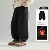 Pantalones Joggers de Felpa para Niños Niños Tallas Grandes 2026 Nuevas Llegadas de Invierno Pantalones Gruesos Cálidos de Pierna Curva Pantalones para Niños Grandes