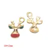 Série de Natal Popular Transfronteiriça Pingentes de Esmalte Desenho Animado Acessórios de Joias de Liga DIY Charms para Colar Pulseira
