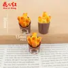 Novo Conjunto de Lanches Crocantes de Coco, Brinquedos de Comida, Materiais Artesanais para Casa de Bonecas, Acessórios de Resina Cola de Creme DIY, Pingentes para Celular