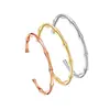 Pulsera de Alta Gama para Mujer Pulsera de Acero de Titanio Tejido de Bambú para Mujer Joyería para Mujer Pulsera Tejida de Acero Inoxidable Nicho Venta al por Mayor