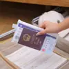 Bolsa para guardar passaporte para viagens ao exterior, porta-documentos de identidade portátil, cartão de embarque, porta-cartões, capa protetora, bolsa para guardar documentos A4
