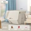 Caixa de Armazenamento de Brinquedos para Porta Lateral Tampa Flip Caixa Fit Doméstica Caixa de Armazenamento de Plástico Lanches Infantis Caixa de Armazenamento com Abertura Inclinada