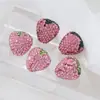 Perlas de Fresa con Agujero Vertical de Diamante Completo Aristocráticas Transfronterizas Cuentas para Manualidades DIY Colgante de Cuenta Suelta Accesorios para Joyería Venta al por Mayor