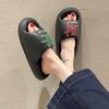 Sandalias y Pantuflas Personalizadas de Fondo Grueso Rico para Mujer Verano para Exterior Moda Celebridad de Internet para Interior Hogar Sensación Suave Pantuflas de Fondo