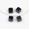 Ding Yi Luna Fría cuentas acrílicas cuadradas coloridas electrochapadas cuentas sueltas agujero recto cuentas para hacer a mano accesorios para cadena de teléfono móvil