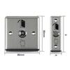 Interruptor de Control de Acceso de Acero Inoxidable con Interruptor de Luz para Salir y Botón Cajas 86 de Abrepuertas Sib