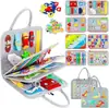 Tablero de Aprendizaje de Fieltro Transfronterizo Educación Temprana Infantil Juguetes Monterey Shuttle Vestir Práctica Manual Tablero Ocupado