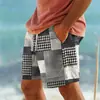 Pantalones Cortos Rectos Simples para Hombre Pantalones Cortos de Playa Casuales Pantalones Cortos Camuflaje Sueltos Bloques de Color Pantalones Cortos de Baloncesto