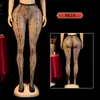 Fábrica de Lingerie Transfronteiriça Yue Die Atacado Meias Arrastão, Leggings, Meias com Cinta-Liga, Meias Jacquard Vazadas WK78