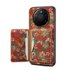 Capa de celular Denior Huawei Mate70 Pro com porta-cartão magnético com estampa de cortiça, capa protetora com suporte P80 Ultra