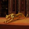 Estatueta Grande de Leopardo para Hall de Entrada, Sala de Estar, Móvel de TV, Decoração de Bar, Presente de Cerimônia de Inauguração, Exibição de Mesa de Escritório