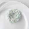 Goma para el pelo scrunchie de encaje floral pequeño estilo coreano banda elástica para el pelo tipo intestino grueso cuerda para el pelo con lazo banda elástica accesorios para el pelo de puesto callejero