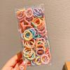 Color de primavera para niños dulce todo-fósforo banda elástica diadema tocado de niña pequeña goma elástica de alta elasticidad duradera no daña el cabello cuerda para el cabello
