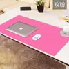 Mouse Pad Pequeno Resistente a Manchas em Estoque, Mouse Pad de Couro Preto Simples Colorido Dupla Face à Prova d'Água para Mesa Venda por Atacado
