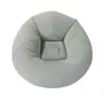 En stock de fábrica Sofá Flocado PVC Inflable Sofá Perezoso Apartamento Pequeño Hogar Asiento Individual Silla Redonda de Ocio