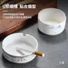 Cinzeiro de Cerâmica Estilo Chinês com Acabamento Dourado Criativo Cinzeiro de Porcelana Cinzeiro de Mesa para Hotel de Luxo Personalizável LO