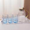 Copo de Vidro Temperado Doméstico Resistente a Quedas e Resistente a Altas Temperaturas Copo para Bebida Colorido Empilhável Copo para Enxaguatório Bucal de Hotel Copo para Água