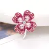 Nuevas Piedras Preciosas de Cristal Trébol de Cuatro Hojas Accesorios Aleación Zuecos Material de Flor Joyería DIY de Alta Gama Incrustada con Diamantes Accesorios