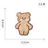 Adesivo Bordado de Urso de Pelúcia Fofo Adesivo de Patch de Animal Cartoon Coelho Adesivo para Capa de Celular Adesivo de Tecido Decorativo Plano Autoadesivo