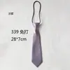 Venta al por mayor de fábrica, corbata pequeña de color sólido, corta, para mujeres y niños, bonita, decorativa, informal, accesorios de uniforme, jersey
