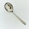 Colher de Sopa com Textura Martelada Antiderrapante de Aço Inoxidável 304, Colher para Fondue, Colher de Servir, Concha de Sopa, Colher de Cozinha Doméstica, Escumadeira