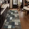 Alfombra de Cocina de Bucle Nuevo Estilo, Tira Larga, Retro, Engrosada, Antideslizante, Absorbente de Agua para el Hogar, Resistente al Aceite, Resistente a la Suciedad, Alfombra para Pies