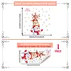 Adesivo de Parede Empilhamento de Boneco de Neve Divertido de Natal Parede de Fundo para Sala de Estar Quarto Decoração de Casa Adesivo de Parede Autoadesivo