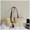Bolso de hombro mate estilo coreano, bloques de color minimalistas, bolso tote baguette simple, bolso moderno y versátil, bolso de axila para el día a día