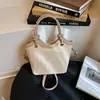 Bolso tote de estilo coreano, alta calidad, gran capacidad, nuevo bolso de hombro de paja 2026, bolso simple para debajo del brazo