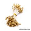 Champagne Dourado Flor de Simulação Flor Pérola Miolo Pistilo Fruta DIY Grampo de Cabelo Artesanal Joia de Cabelo Decoração Acessórios Material