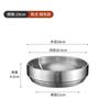 Tazón de fideos fríos estilo coreano acero inoxidable engrosado doble capa tazón para arroz mixto para barbacoa tazón para ramen estilo japonés venta al por mayor comercial tazón grande para sopa
