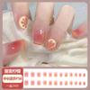 Uñas Postizas Hechas a Mano al Por Mayor, Arte de Uñas con Mariposas y Diamantes Triturados con Glitter, Parches de Uñas Acabados, Pegamento de Gelatina, Estilo de Lujo Ligero