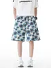 Novedad de verano, shorts de playa frescos teñidos en hilo para hombre, modernos y de alta calidad, populares en línea, shorts de longitud media estilo étnico retro
