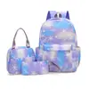 2026 Nova Mochila Coreana de Grande Capacidade Estampada Bolsa Escolar para Estudantes Bolsa de Ombro Duplo Bolsa de Ombro Único Estojo de Lápis Conjunto de Três Peças