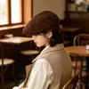 Gorra británica de moda, artística y vintage, gorra de repartidor ajustable, boina que hace que la cara se vea más pequeña, disponible para venta al por mayor