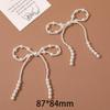 Lazo de flores de perla versátil y sencillo de Corea del Sur, tocado de cuentas hecho a mano, accesorios para el cabello, pendientes, material al por mayor
