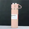 Novo Conjunto de Copos Térmicos, Copo de Presente Portátil, Um Copo, Três Tampas, Caixa de Presente Executiva em Aço Inoxidável, Copo Reto de Alta Qualidade