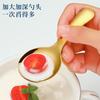 Cuchara pequeña redonda de acero inoxidable 304 con mango corto, cuchara para sopa, cuchara para helado, cuchara para postre, tenedor estilo cuchara de té, cuchara para bebé, vajilla para niños.