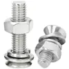 Tuerca de tornillo de cabeza avellanada cruzada de acero inoxidable 304, compatible con pernos de cabeza plana, tuercas y almohadillas de resorte planas, combinación M2/M3/M4