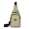 Bolso de Pecho para Hombre Nuevo Versátil Bolso Cruzado en el Pecho Ligero Tela Oxford Multicapa Viaje Deportes Bolso de un Solo Hombro Mochila de Moda