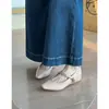 Estilo elegante e suave, sapatos Mary Jane de bico fino para mulheres, nova coleção outono/inverno 2026, sapatilhas de tira única estilo retrô francês de bico baixo