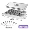 Caja de ingredientes para nieve raspada, herramientas para puesto, caja comercial con tapa, exhibidor de condimentos, caja pequeña de ingredientes, recipiente de almacenamiento para ensalada de frutas y otros artículos