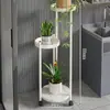 Sala de estar Suporte de flores verde de chão Suporte de flores 2024 Novo suporte de luxo leve e sofisticado Suporte de vaso de flores de varanda