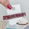 Grampo de Cabelo Vintage de Cristal Estilo Francês com Presilha Lateral para Franja Feminina, Acessório de Cabelo com Presilha de Mola de Temperamento de Alta Qualidade