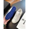 Zapatos de Hombre Europeos Tendencia de Moda Tenis Casuales 2024 Verano Nuevo Primera Capa Piel de Vaca Estampado Zapatos Blancos para Hombre