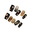 Decorações de Nail Art Famosas na Internet, Conjunto Misto Estilo Retro Old Money, Flores Tridimensionais de Cinco Pétalas Prontas para Usar