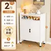 Zapatero de acero para entrada de casa, armario de almacenamiento a prueba de polvo para pasillo, mueble de entrada multicapa de gran capacidad