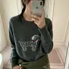 Suéter redondo reductor de edad para cachorros para mujer 26 Otoño/Invierno Nuevo estilo coreano suave y pegajoso sentido del diseño top de punto versátil adelgazante