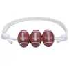 ¡Wow Amazon más vendido pulsera de baloncesto béisbol cordón encerado tejido softbol tenis fútbol Copa del Mundo accesorios de pulsera
